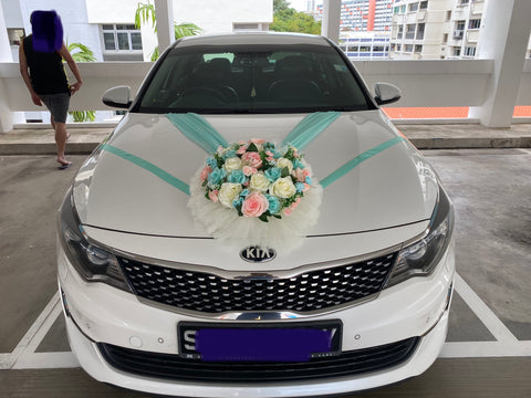 Tiffany/pink Theme Car Decoration - WED0884