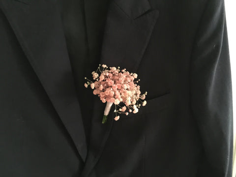 Baby Breath Boutonniere - WED0812