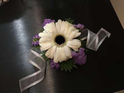 Fresh Gerbera Wrist Corsage - WED0576