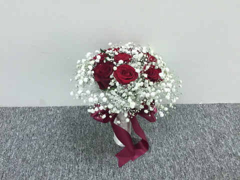Simple Rose Bridal Bouquet - WED0439