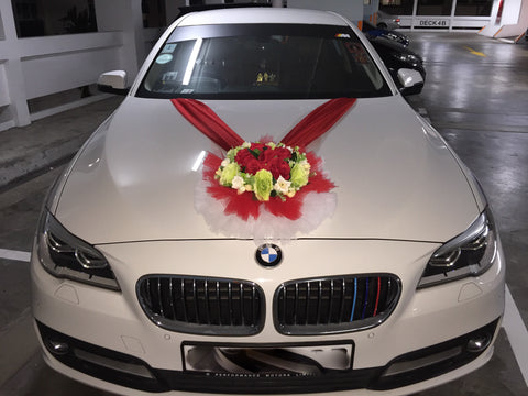 Red/Green Theme Car Decoration - WED0763
