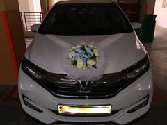 Simple Theme Car decoration ( Blue/White)- WED0772