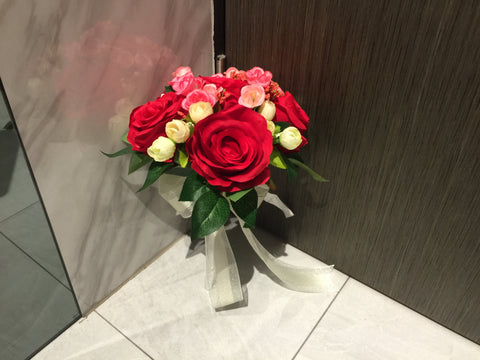 Artificial Rose Bridal Bouquet   - WED0803