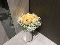 Rose n Baby Breath  - WED0185