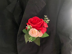 Artificial Red rose Corsage  - ART04102