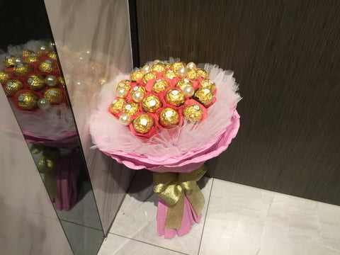 Pink Theme Chocolate Bouquet   - CHO1260