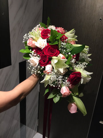 Over Hanging Bridal Bouquet  - WED0151