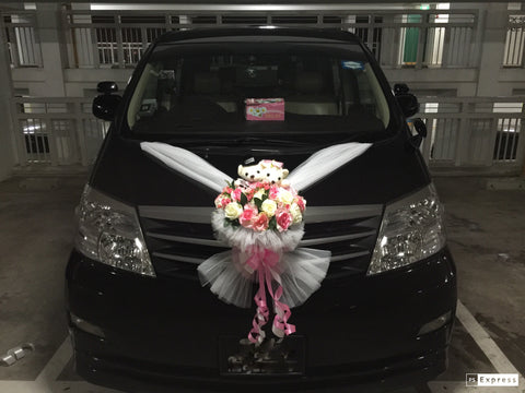 Simple Wedding Bears Car Decoration - WED0730