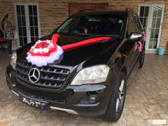 Red/White Theme Car Decoration - WED0769