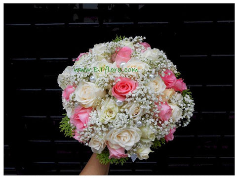 Ivory & White & Pink - WED0155